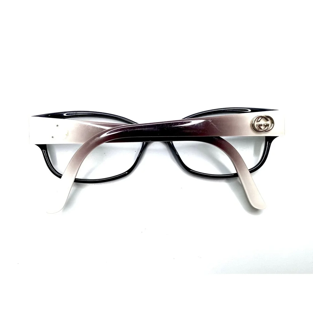 Gucci Black Gradient GG Logo Cat Eye Eyeglasses Italy GG 3569 L4E 52 12 135